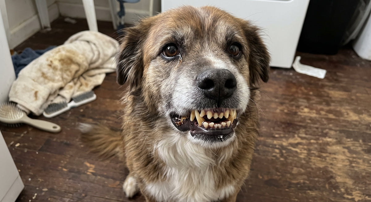 L'igiene orale dei nostri cani è spesso una sfida: tra spazzolini mal tollerati e prodotti troppo aggressivi ?