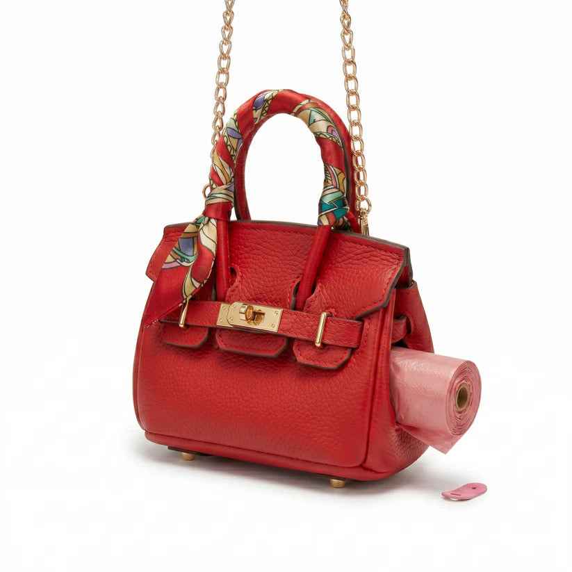 Mini Bag Porta-Sacchetti - Rossa