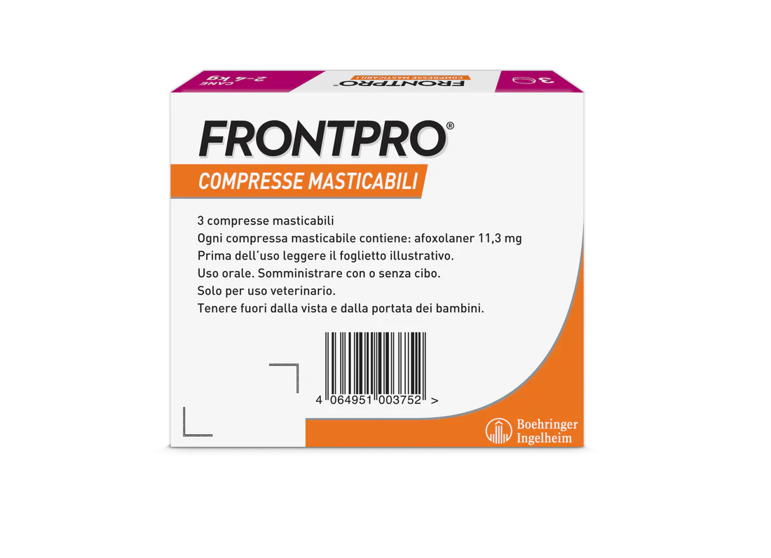 Frontpro 11 mg Compresse Masticabili per Cani 2-4 kg