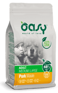 Oasy One Animal Protein – Adult Medium/Large al Maiale, cibo per cani con maiale come unica fonte proteica.