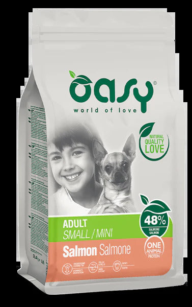 Oasy One Animal Protein – Adult Small/Mini al Salmone