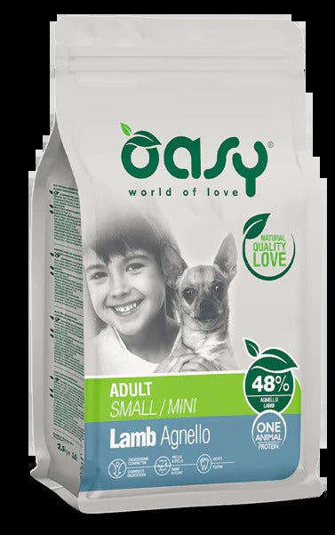 Oasy One Animal Protein – Adult Small/Mini all’Agnello
