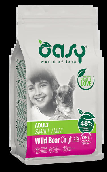Oasy One Animal Protein – Adult Small/Mini al Cinghiale