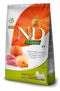 Farmina N&D Pumpkin Adult Mini Cinghiale, Zucca e Mela 800 g – Crocchette Grain Free per Cani Mini