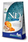 Farmina N&D Ocean Adult Mini Merluzzo, Zucca e Arancia 800 g – Grain Free per Cani Mini