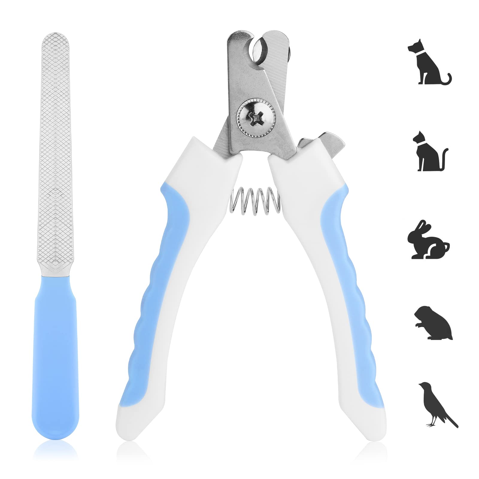 Taglia unghie per cani con lima integrata per cura unghie facile e sicura