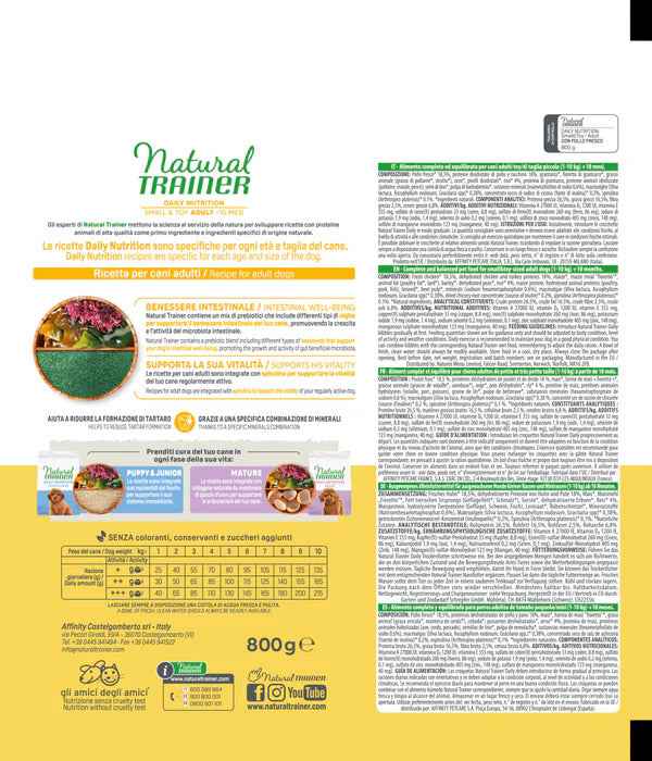 Natural Trainer Daily Nutrition Small & Toy Adult Pollo Fresco