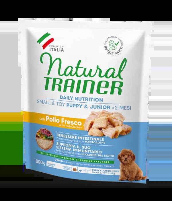 Natural Trainer Daily Nutrition Small & Toy Puppy & Junior Pollo Fresco 800g