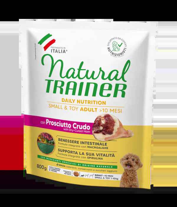 Natural Trainer Daily Nutrition Small & Toy Adult Prosciutto Crudo 800g