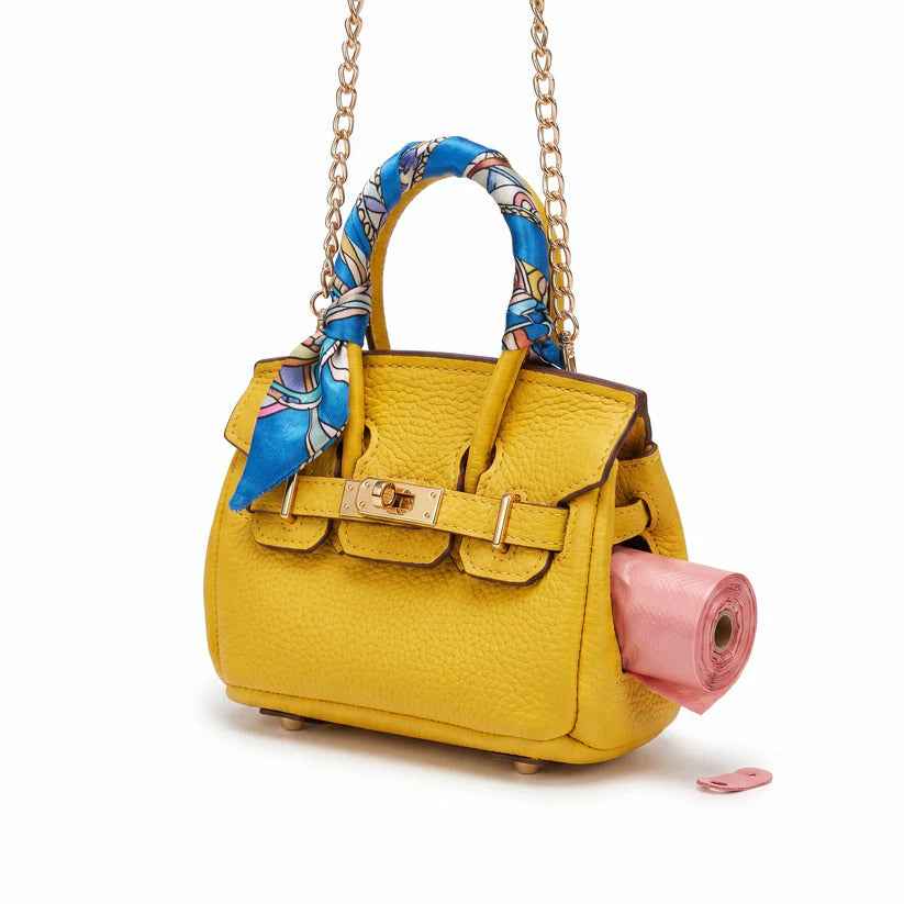 Mini Bag Porta-Sacchetti - Gialla