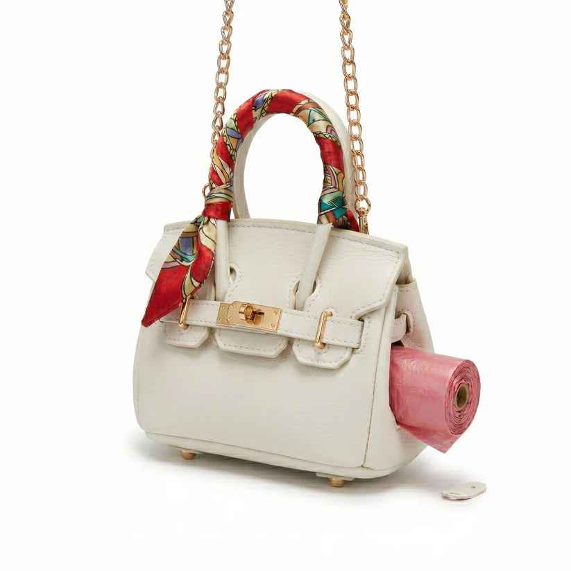 Mini Bag Porta-Sacchetti - Bianca