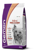 Cibo per cani adulti di taglia piccola Gemon 3kg con salmone e riso, nutrizione bilanciata per cani mini.