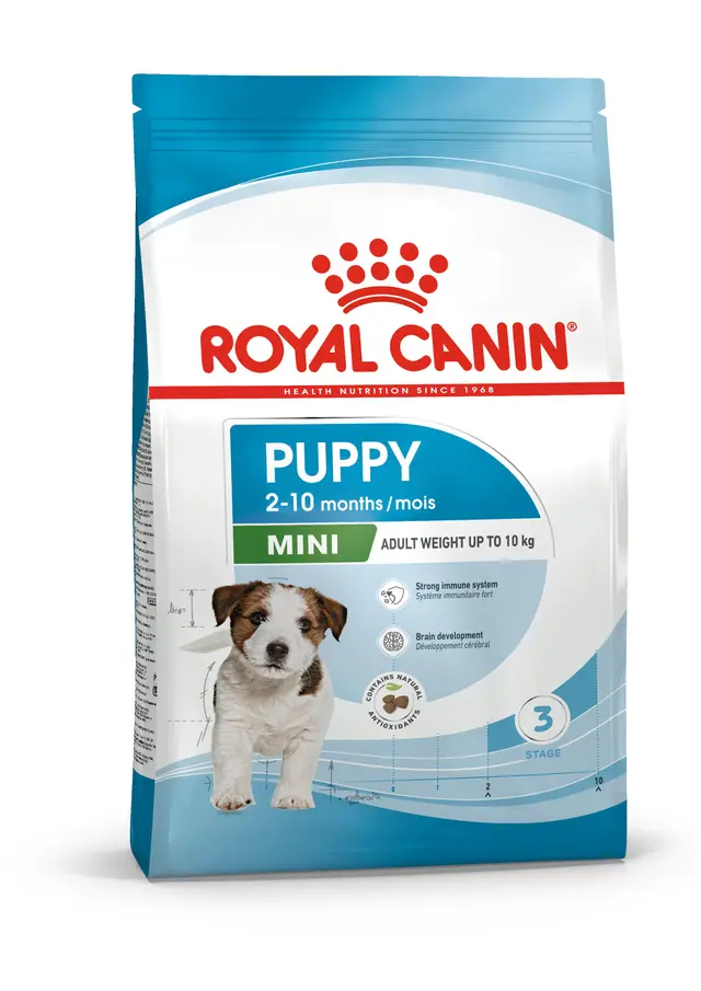 Confezione di Royal Canin Mini Puppy per cuccioli di taglia piccola fino a 10 mesi