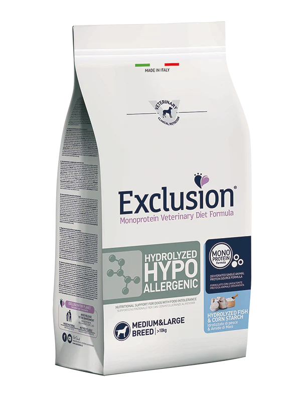 Exclusion Hypoallergenic Medium & Large al Pesce Idrolizzato