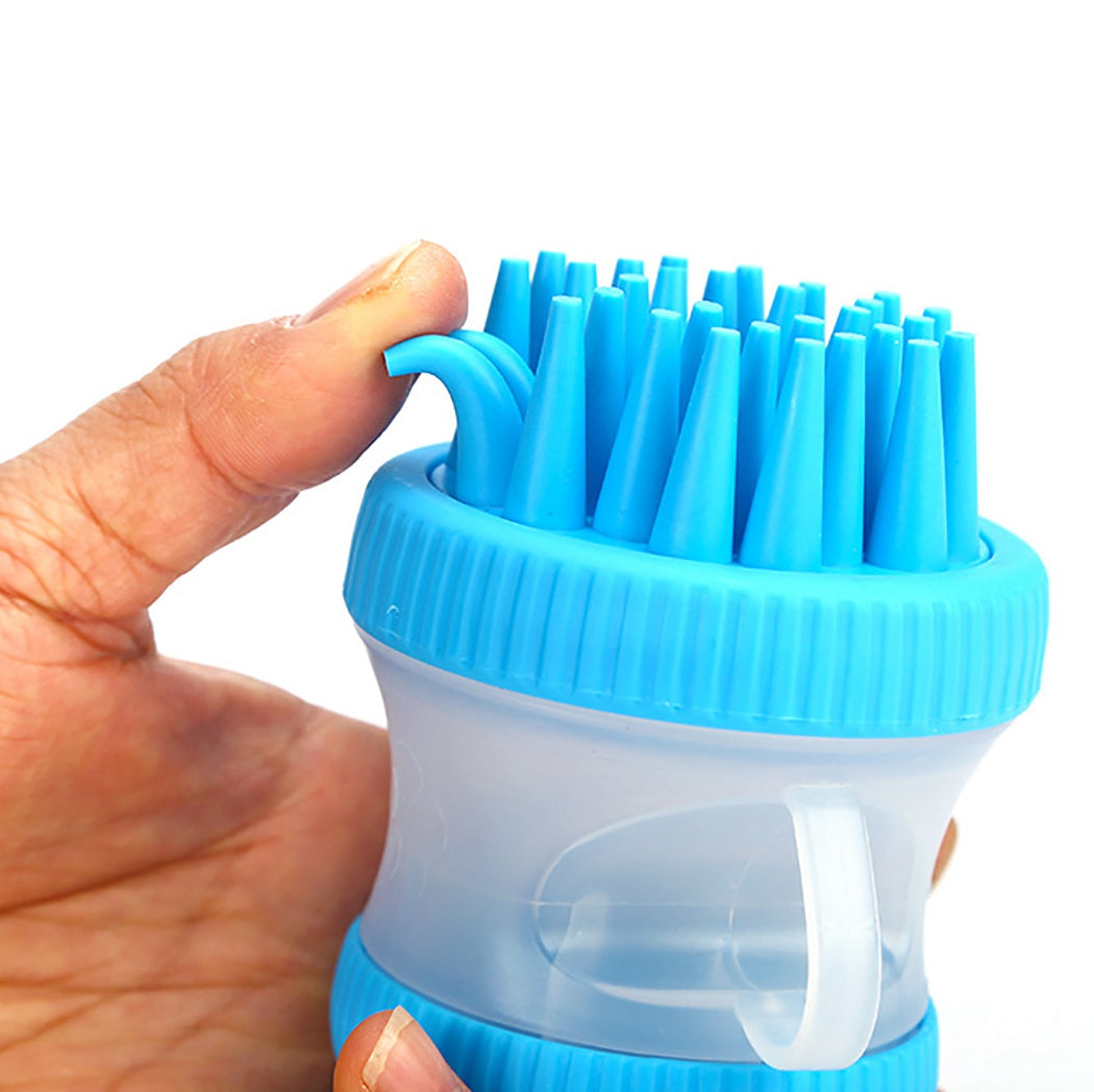 Spazzola cani e gatti con dispenser