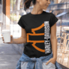T-Shirt Harley Davidson Con Stampa Grande Logo Tagliato - unisex nera